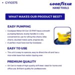 Goodyear Professional Quality Metal Oil Can – 1 4 PINT & 1 2 PINT
