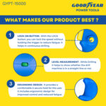 Goodyear Electric Drill Machine (Corded) 10mm – 500W